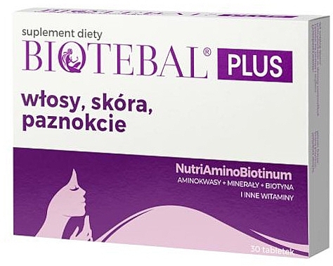 Дієтична добавка для волосся, шкіри та нігтів - Biotebal Plus Suplement Diety — фото N1