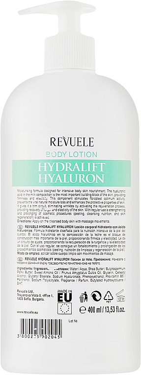 Лосьйон для тіла зволожувальний - Revuele Hydralift Hyaluron Moisturizing Body Lotion — фото N2