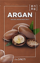Тканевая маска с натуральными экстрактами "Аргановое масло" - The Saem Natural Argan Mask Sheet  — фото N1