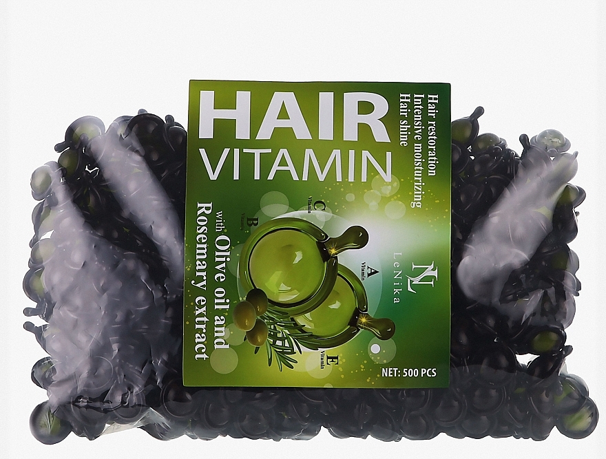Вітаміни для волосся з Оливковою олією та екстрактом Розмарину - LeNika — фото N2