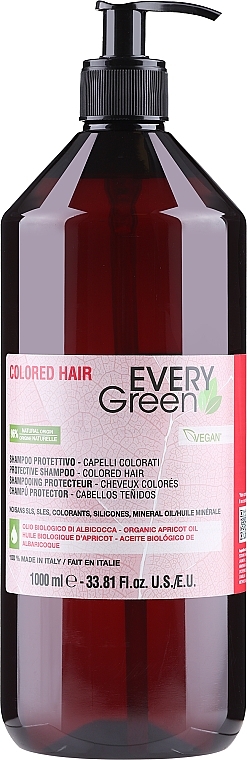 Шампунь для окрашенных и обработанных волос, с маслом абрикоса, томатным соком - Dikson EG Colored Shampoo — фото N4
