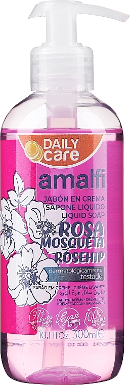 Крем-мыло для рук "Розовое" - Amalfi Rosa Liquid Soap — фото N2