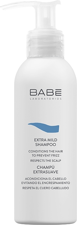 Мягкий шампунь для всех типов волос в тревел формате - Babe Laboratorios Extra Mild Shampoo Travel Size — фото N1
