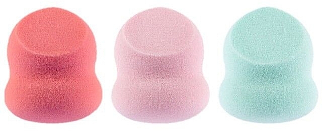 Спонжі для макіяжу, маленькі, 3 шт. - QVS French Pastel Baby Blurring Sponges — фото N1