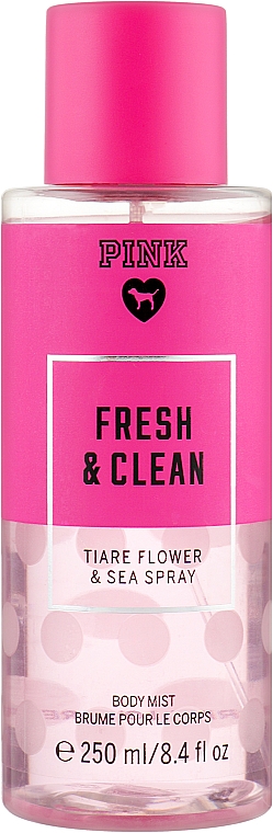 Парфумований спрей для тіла - Victoria's Secret Pink Fresh and Clean Body Mist — фото N1