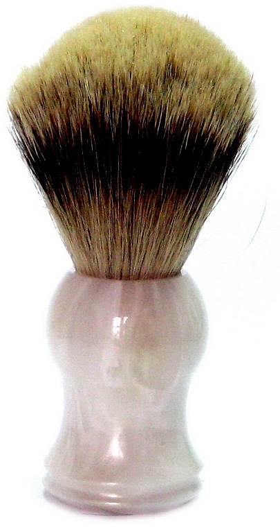 Помазок для гоління з ворсом борсука, пластик, перламутр - Golddachs Silver Tip Badger Plastic Mother Of Pearl — фото N1