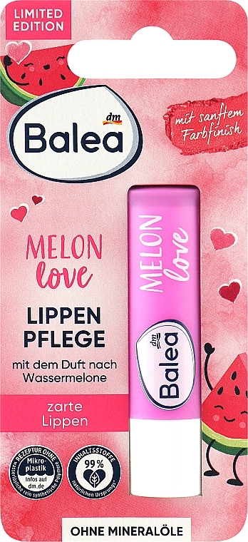 Бальзам для губ - Balea Melon Love Lip Balm — фото N1