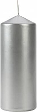 Парфумерія, косметика Свічка циліндрична 60x150 мм, сріблястий металік - Bispol