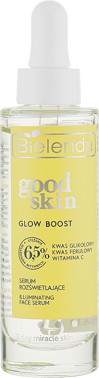Осветляющая сыворотка с гликолевой кислотой - Bielenda Good Skin Glow Boost Illuminating Face Serum