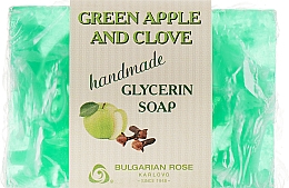 Глицериновое мыло "Зеленое яблоко и гвоздика" - Bulgarian Rose Green Apple & Clove Soap — фото N1