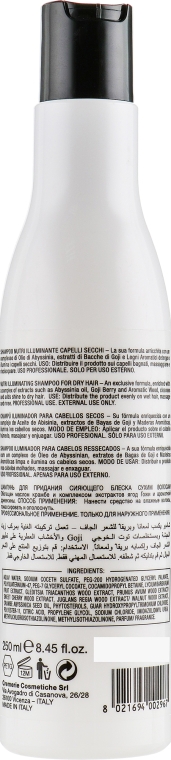 Шампунь для блеска сухих волос - Pura Kosmetica Nutri Lumia Shampoo — фото N2