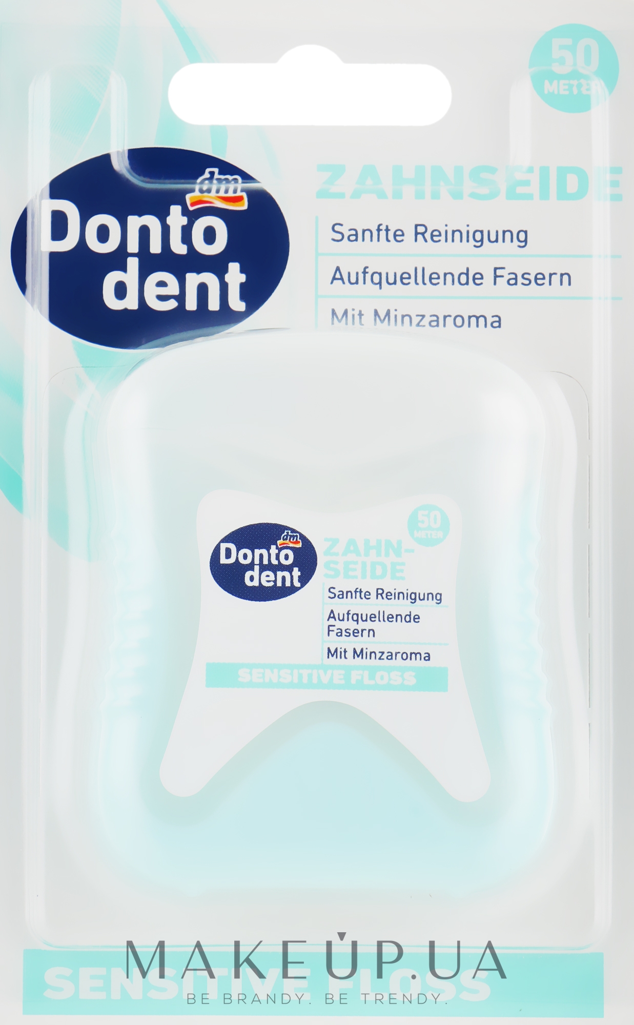 Зубна нитка - Dontodent Sensitive Floss — фото 50м