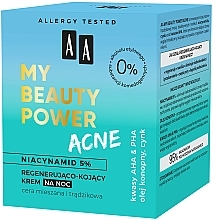 Восстанавливающий ночной крем - AA My Beauty Power Acne — фото N4