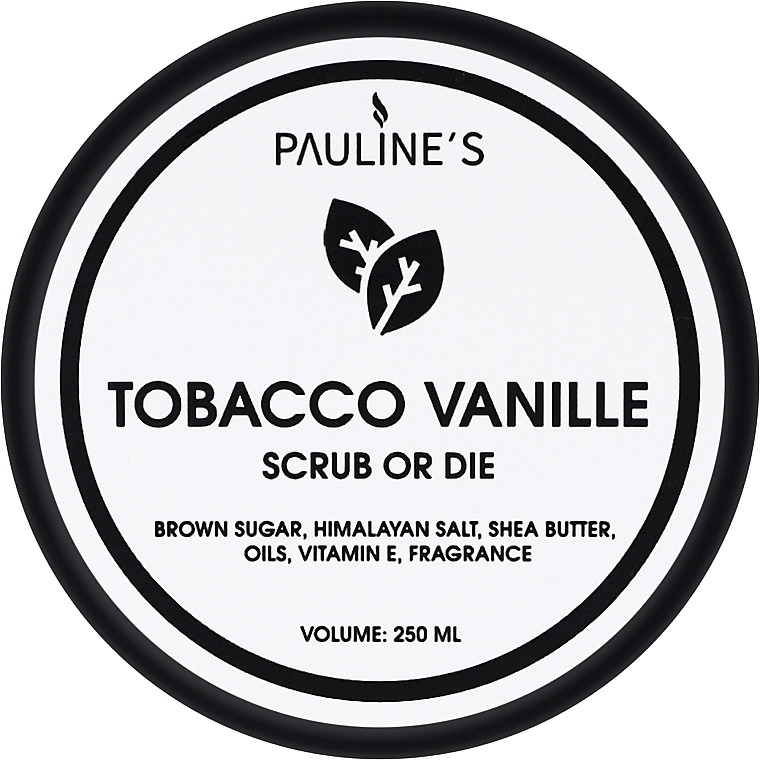 Натуральный скраб для тела - Pauline's Candle Tobacco Vanille Scrub Or Die — фото N1