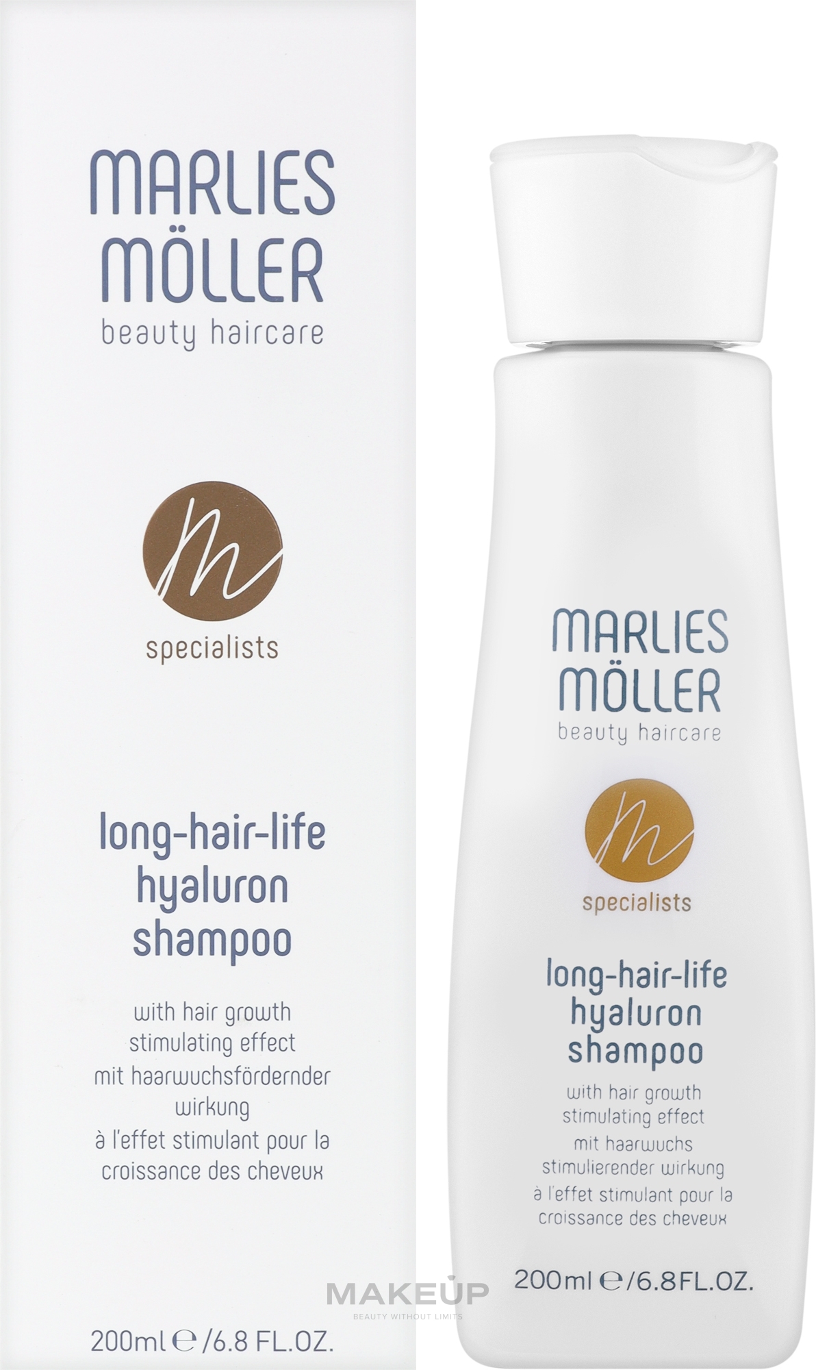 Шампунь для волос - Marlies Moller Specialist Long-Hair-Life Hyaluron Shampoo — фото 200ml