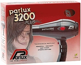 Фен для волосся, сріблястий - Parlux 3200 Plus Hair Dryer Silver — фото N2