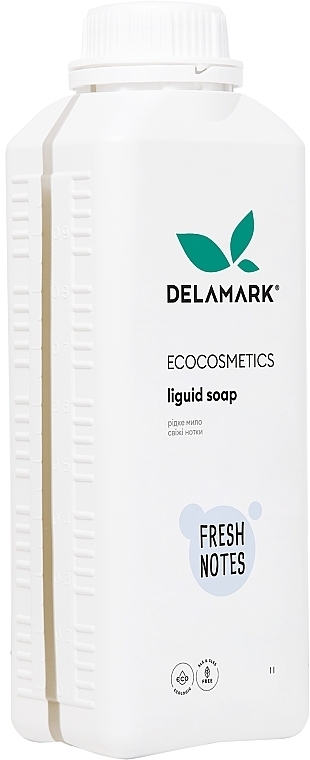 Жидкое мыло для рук "Свежие нотки" - DeLaMark — фото N2