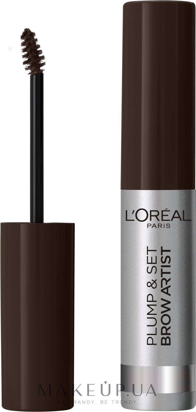 Туш для брів для фіксації форми та надання кольору - L`Oréal Paris Infallible 24H Brows — фото Коричневый