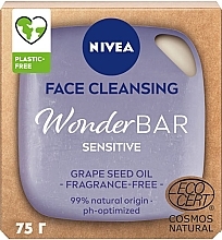 Духи, Парфюмерия, косметика Натуральное очищение для лица для чувствительной кожи - NIVEA WonderBar Sensitive Face Cleansing