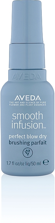 Розгладжувальний термозахисний спрей для волосся - Aveda Smooth Infusion Perfect Blow Dry Spray (міні) — фото N1