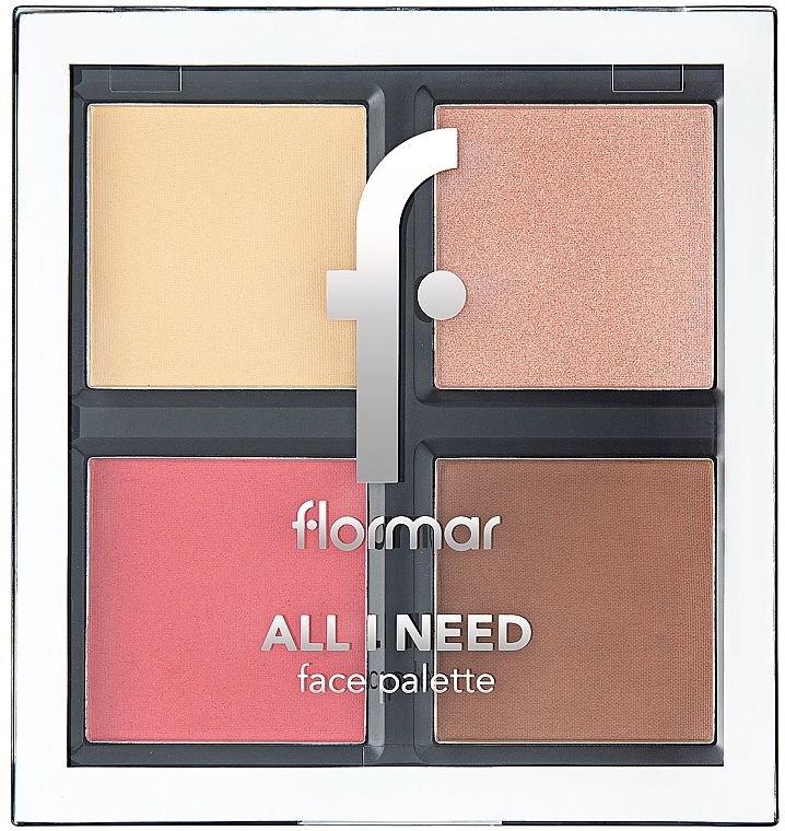 Палетка для макіяжу обличчя - Flormar All I Need Face Palette — фото N1