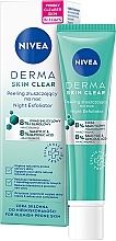 Парфумерія, косметика Нічний ексфоліант для обличчя - NIVEA Derma Skin Clear Night Exfoliator