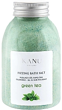 Духи, Парфюмерия, косметика Бурлящая соль для ванны "Зеленый чай" - Kanu Nature Green Tea Fizzing Bath Salt