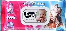 Парфумерія, косметика Дитячі вологі серветки "Sensitive", 72 шт. - Wipest Safe & Healthy Wet Towel