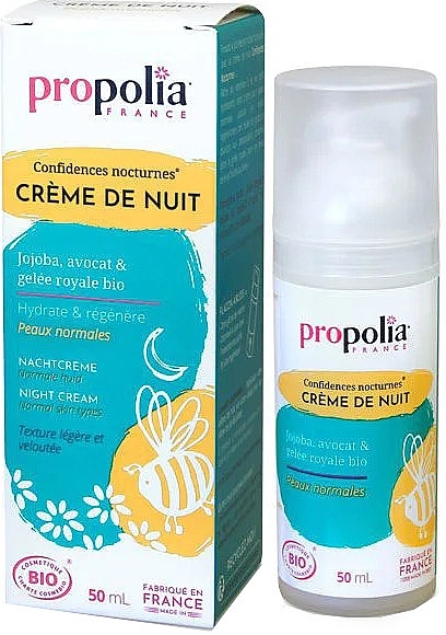 Ночной крем для лица - Propolia Night Cream Normal Skin — фото N1