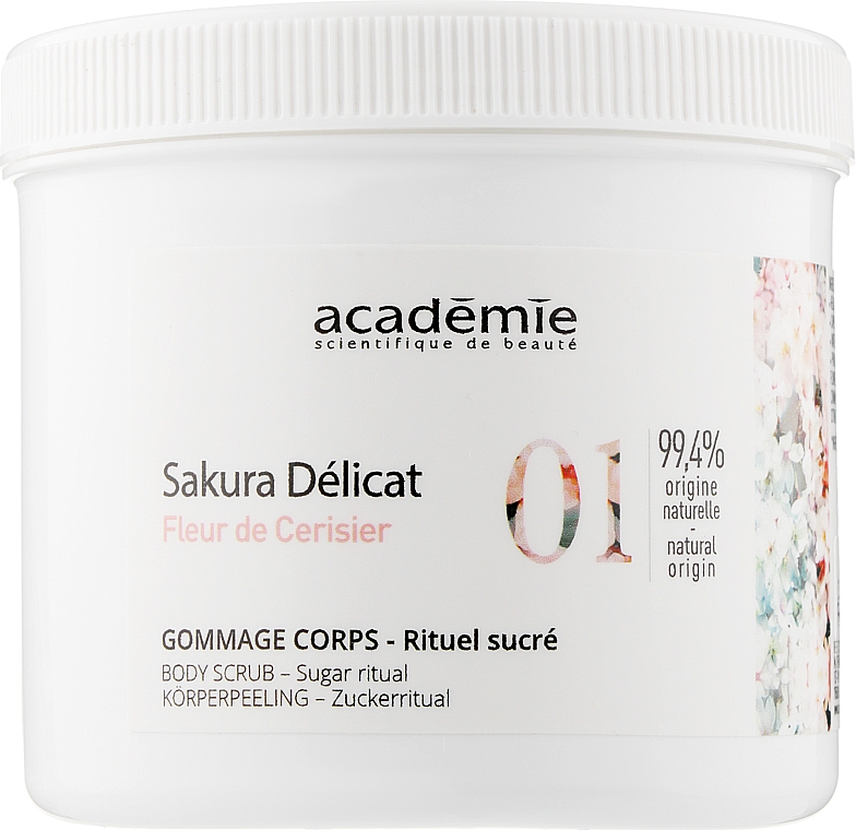 Скраб для тела "Сахарный сироп" - Academie Sakura Delicat Body Scrub — фото N1