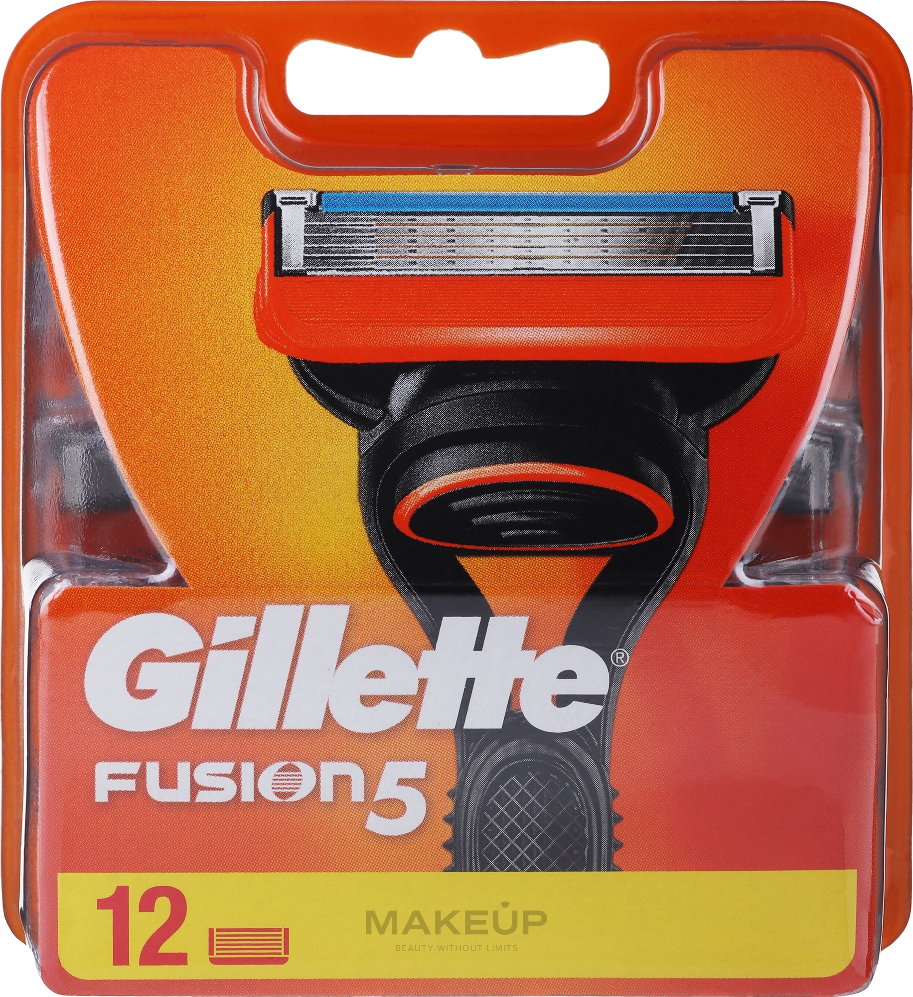 Сменные кассеты для бритья, 12 шт. - Gillette Fusion — фото 12шт