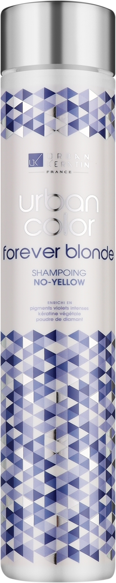 Шампунь антижелтый для волос - Urban Keratin Forever Blonde Shampoo — фото 250ml