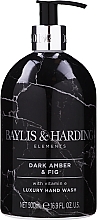 Духи, Парфюмерия, косметика Жидкое мыло для рук - Baylis & Harding Elements Dark Amber & Fig Luxury Hand Wash