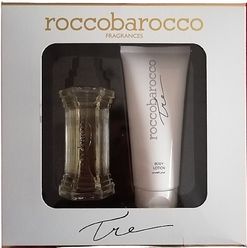 Roccobarocco Tre - Набор (edp/100ml + b/lot/200ml) — фото N1