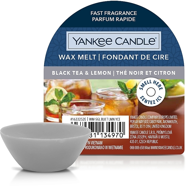 Ароматический воск - Yankee Candle Wax Melt Black Tea & Lemon — фото N1