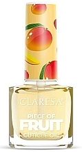 Парфумерія, косметика Фруктова олія для кутикули "Манго" - Claresa Cuticle Oil Piece Of Fruit Mango