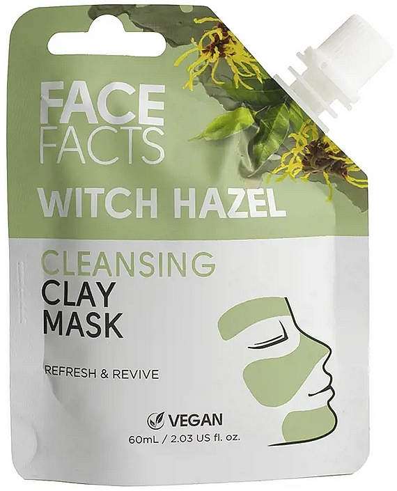 Глиняная маска для лица с гамамелисом - Face Facts Witch Hazel Clay Face Mask  — фото N1
