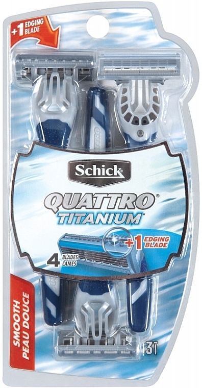 Станки для гоління - Wilkinson Sword Quattro 4 Titanium — фото N1