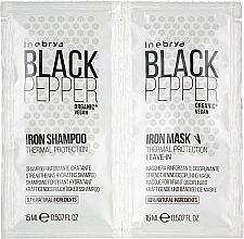 Духи, Парфюмерия, косметика Набор пробников - Inebrya Balck Pepper Iron Kit (shm/15ml + mask/15ml)