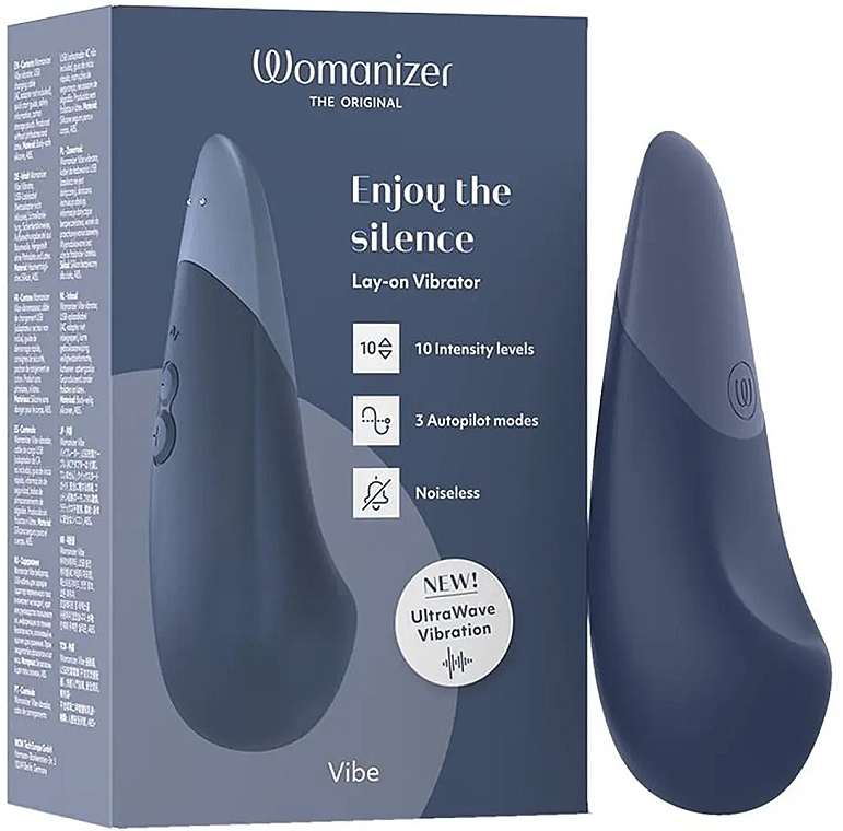 Кліторальний вібратор - Womanizer Vibe Dark Blue — фото N1