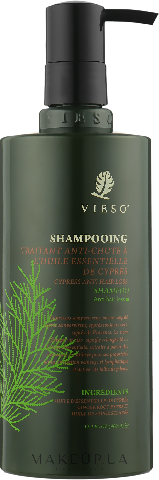 Шампунь от выпадения волос с кипарисом - Vieso Cypress Anti Hair Loss Shampoo — фото 400ml