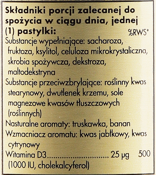 Харчова добавка  з полунично-банановим смаком "Вітамін D3", 25 мкг - Solgar Vitamin D3 1000 IU — фото N3