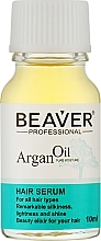 Живильна відновлювальна сироватка з олією арганії - Beaver Professional Argan Oil Hair Serum — фото N4