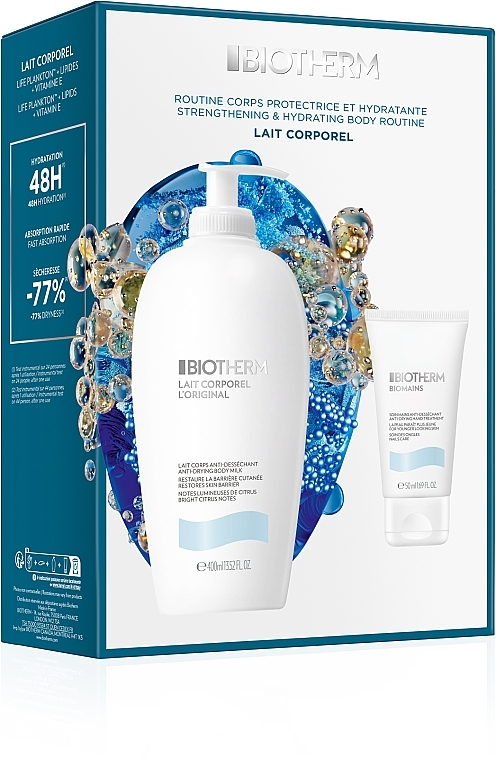 Набор - Biotherm (b/milk/400 ml + h/cr/50 ml) — фото N2