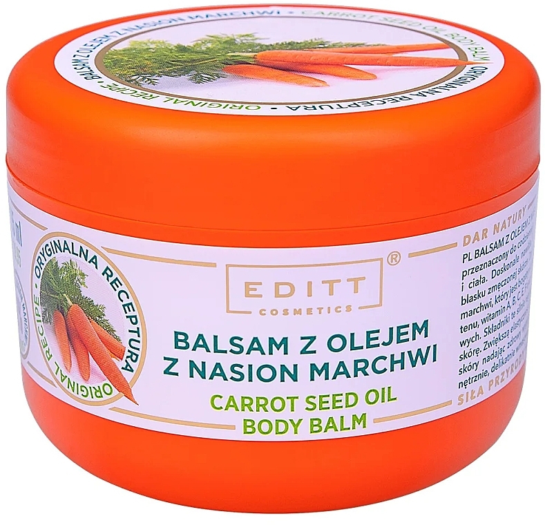 Бальзам для тіла з олією насіння моркви - Editt Cosmetics — фото N1