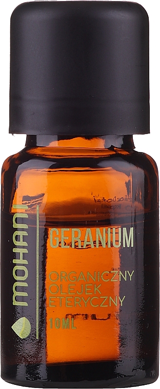 Органическое эфирное масло с геранью - Mohani Geranium Organic Oil  — фото N1