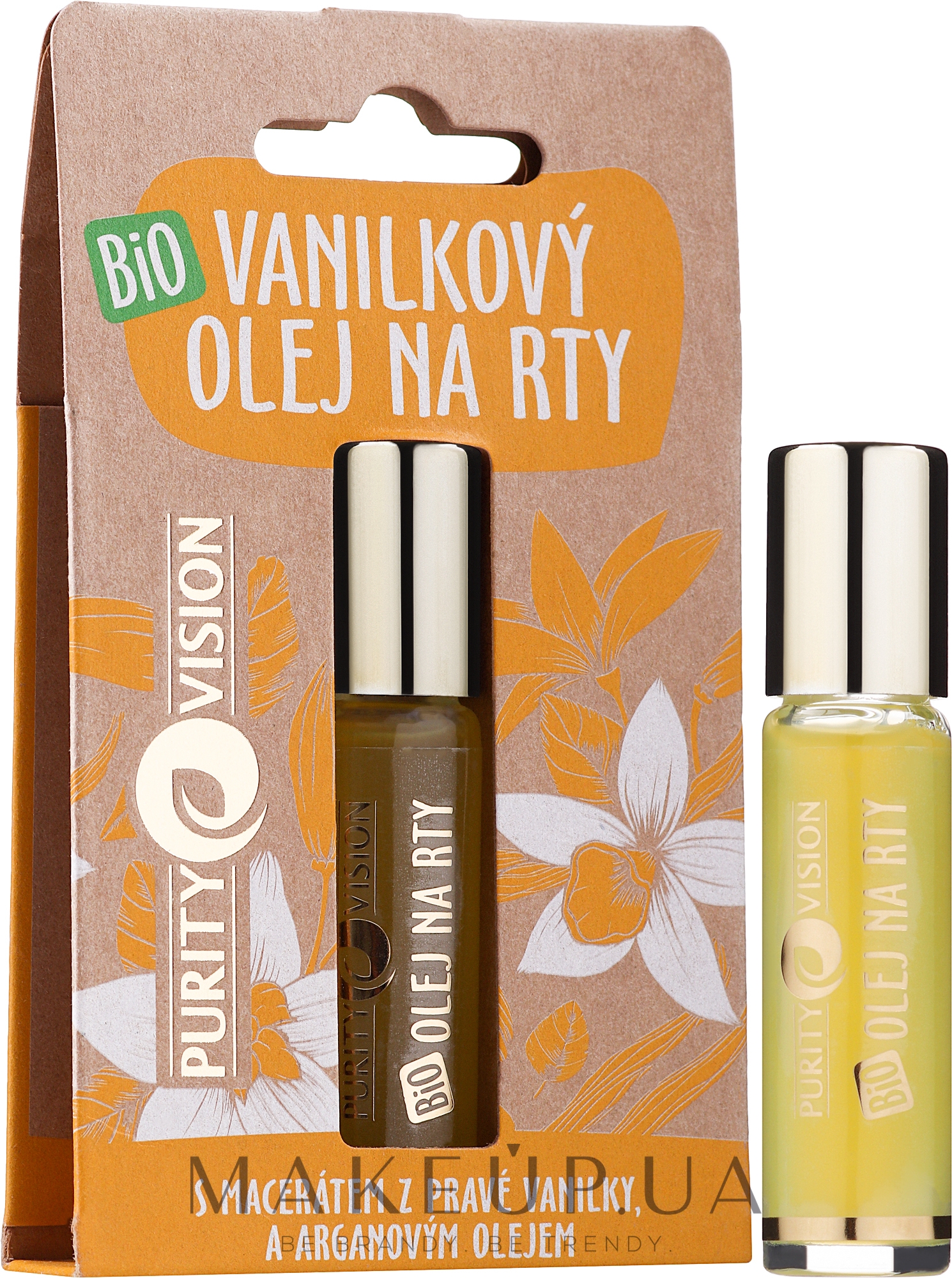 Олія для губ "Ваніль" - Purity Vision Bio Vanilla Lip Oil — фото 10ml