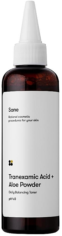 Балансирующий тоник для проблемной кожи лица - Sane Tranexamic Acid + Aloe Powder Daily Balancing Toner Ph 4.0