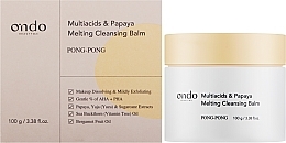 Бальзам для снятия макияжа - Ondo Beauty 36.5 Multiacids & Papaya Melting Cleansing Balm — фото N2