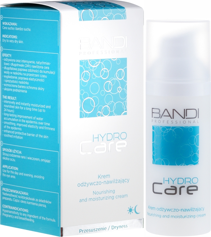 Живильно-зволожувальний крем для обличчя - Bandi Professional Hydro Care Nourishing And Moisturizing Cream — фото N1